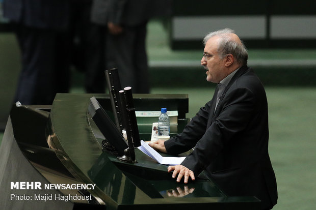 Parliament's session to approve new Iran's health minister