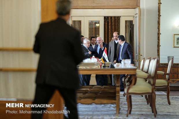 Zarif's meeting with Syrian counterpart