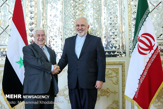 Zarif's meeting with Syrian counterpart