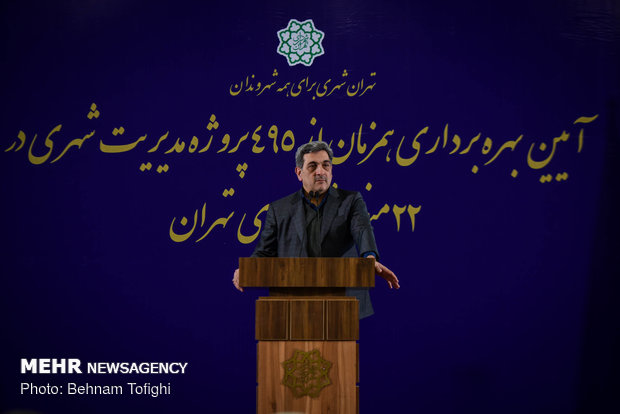 Tehran mayor inaugurates 495 urban management projects