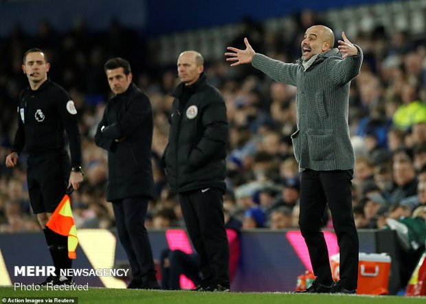 دیدار تیم های فوتبال اورتون و منچسترسیتی‎