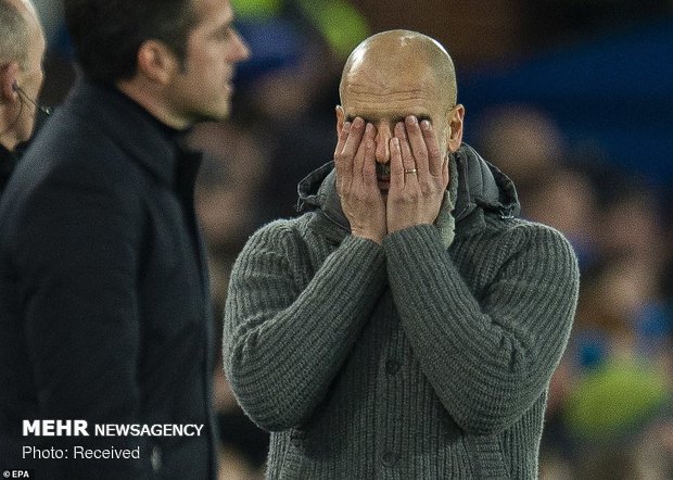 دیدار تیم های فوتبال اورتون و منچسترسیتی‎