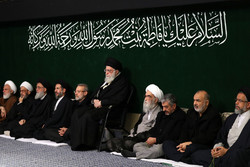 Leader attending Hazrat Fatemeh (SA) mourning ceremony