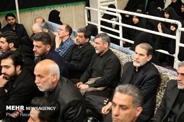 Leader attending Hazrat Fatemeh (SA) mourning ceremony 