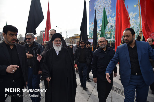 مسيرات العزاء بمدينة مشهد في ذكرى استشهاد السيدة فاطمة الزهراء (س)