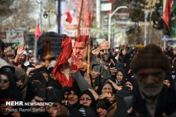 مسيرات العزاء بمدينة مشهد في ذكرى استشهاد السيدة فاطمة الزهراء (س)