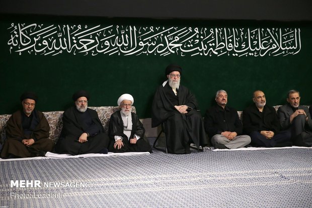 Hazrat Fatimah (SA) mourning ceremony with Leader in attendance