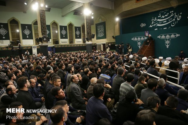 Hazrat Fatimah (SA) mourning ceremony with Leader in attendance