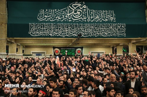 Hazrat Fatimah (SA) mourning ceremony with Leader in attendance