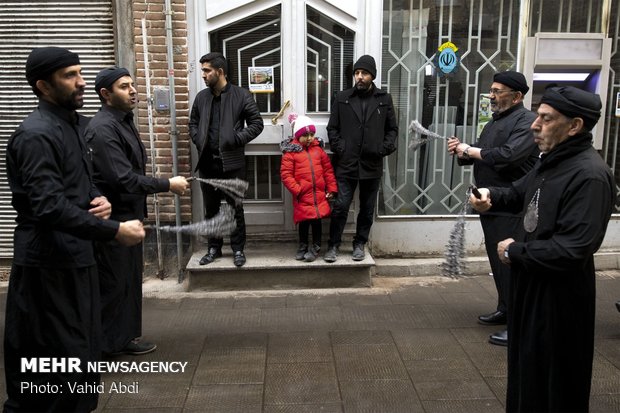 Mourning ceremony of Hazrat Fatemeh (SA) in Tabriz bazaar