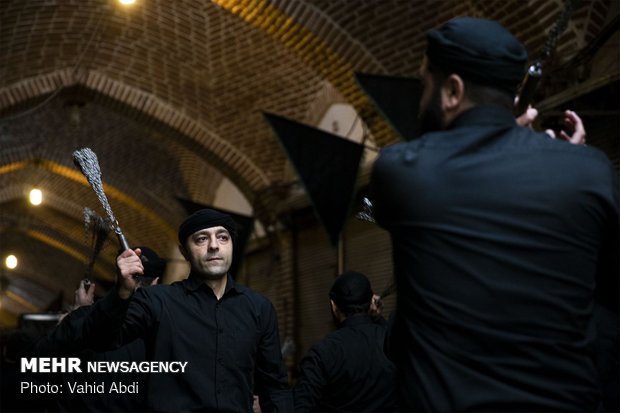 Mourning ceremony of Hazrat Fatemeh (SA) in Tabriz bazaar