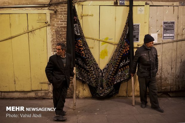 Mourning ceremony of Hazrat Fatemeh (SA) in Tabriz bazaar