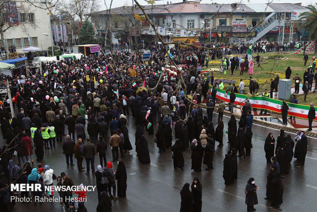 راهپیمایی ۲۲ بهمن در گرگان