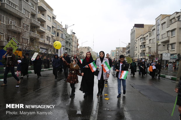 الاحتفالات الجماهيري في طهران بالذكرى الأربعين للثورة الإسلامية 