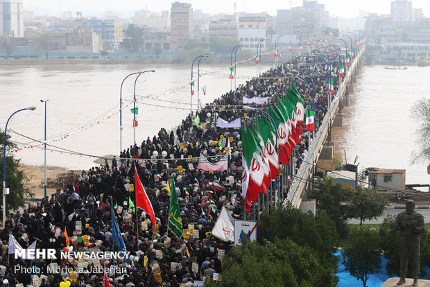 راهپیمایی ۲۲ بهمن در اهواز