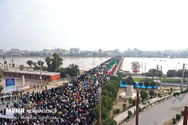 راهپیمایی ۲۲ بهمن در اهواز