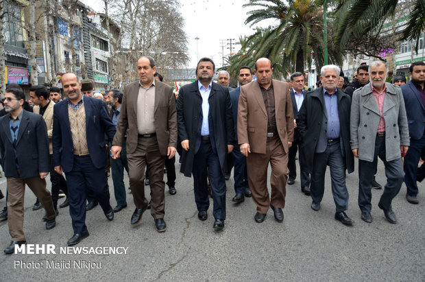 راهپیمایی ۲۲ بهمن در ساری