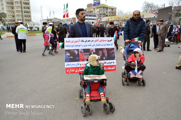 راهپیمایی ۲۲ بهمن در ساری