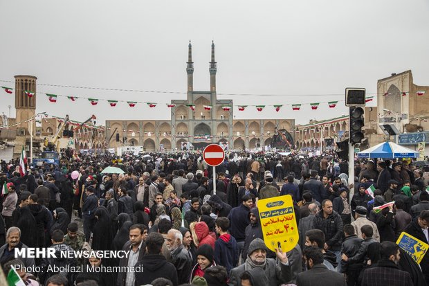 راهپیمایی ۲۲ بهمن در یزد