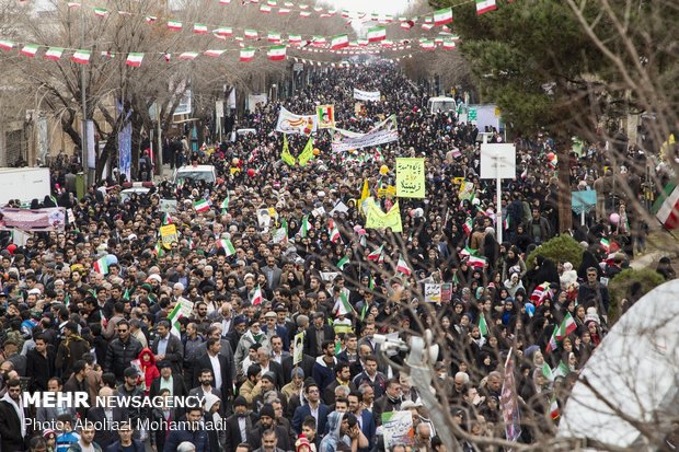 راهپیمایی ۲۲ بهمن در یزد