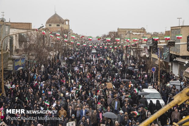 راهپیمایی ۲۲ بهمن در یزد