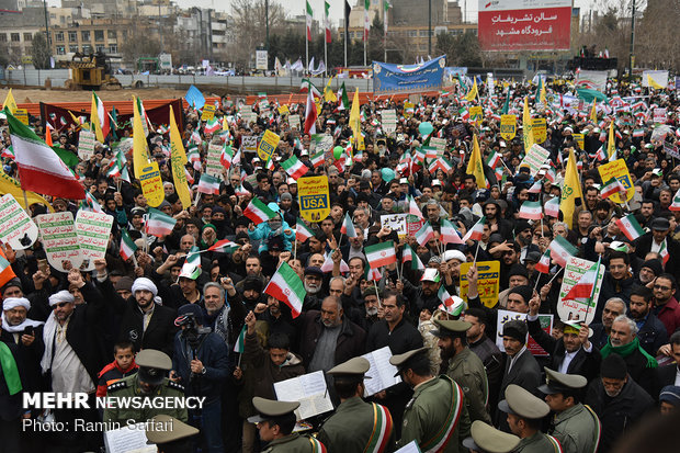 راهپیمایی ۲۲ بهمن در مشهد