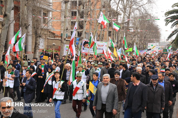 راهپیمایی ۲۲ بهمن در ساری