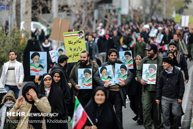 راهپیمایی ۲۲ بهمن در ۴۰ سالگی انقلاب