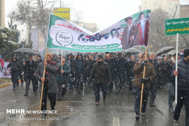 راهپیمایی ۲۲ بهمن در اردبیل