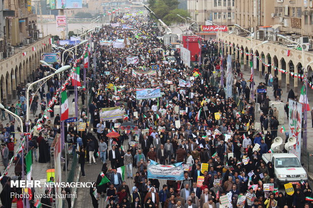 راهپیمایی ۲۲ بهمن در اهواز