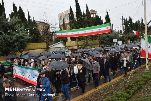 راهپیمایی ۲۲ بهمن در آستارا