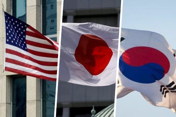 رزمایش‌های مشترک آمریکا با کره‌جنوبی و ژاپن 