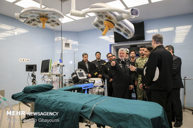 افتتاح قسم القلب والاطفال لمسشفى تابع للقوة البحرية الايرانية 