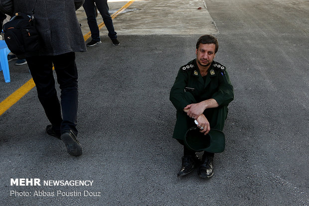 Bodies of martyred IRGC personnel arrive in Isfahan