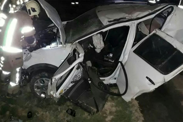 تصادف ۲ خودرو سواری در جاده تربت حیدریه- بایگ یک کشته برجای گذاشت