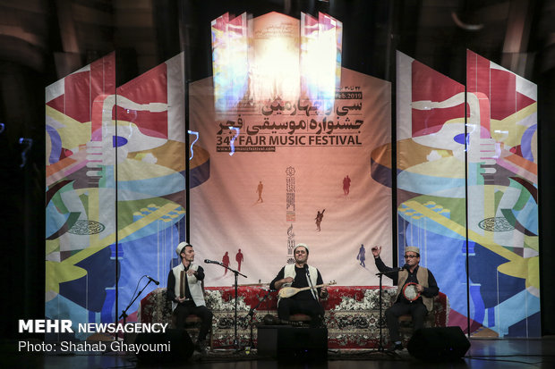 Iranian regional music performance at 34th Fajr Music Festival