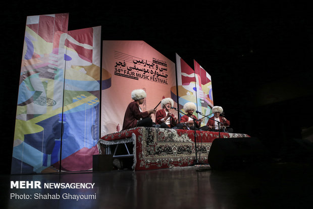 Iranian regional music performance at 34th Fajr Music Festival