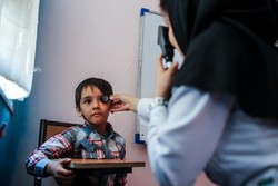 بینایی سنجی رایگان کودکان در مترو