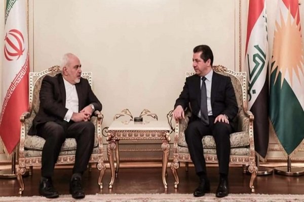 Zarif, Mesrur Barzani ile görüştü