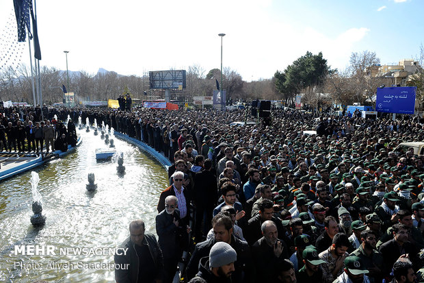 مراسم تشییع شهدای امنیت در اصفهان