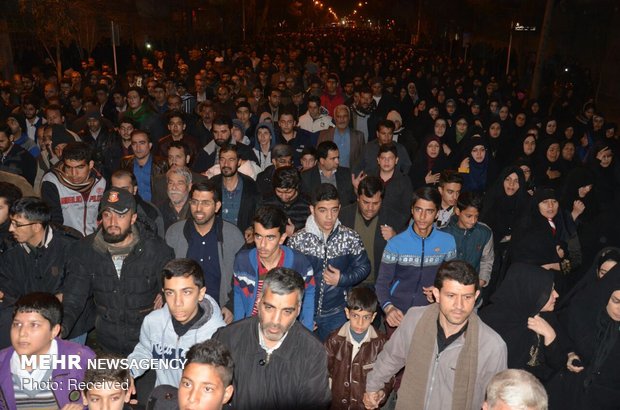 Funeral procession of three martyred IRGC personnel 