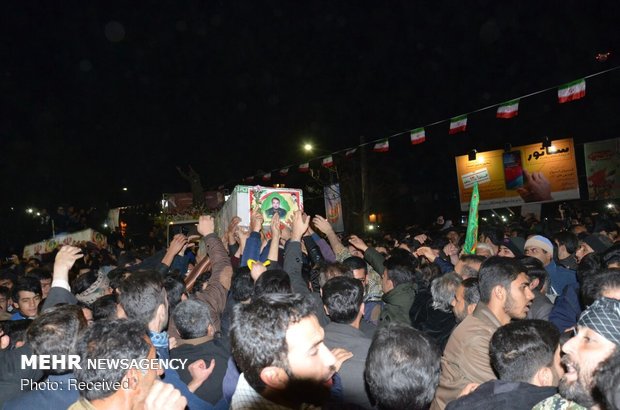 Funeral procession of three martyred IRGC personnel 