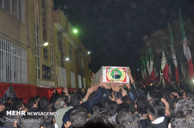 Funeral procession of three martyred IRGC personnel 