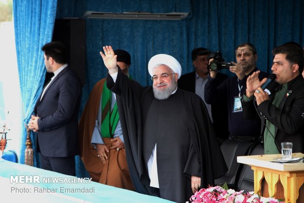 Pres. Rouhani in Bandar Lengeh