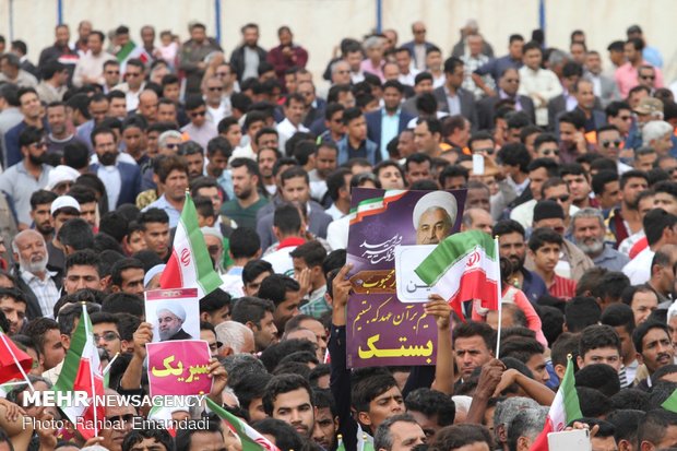 Pres. Rouhani in Bandar Lengeh