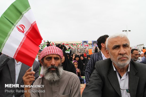 Pres. Rouhani in Bandar Lengeh