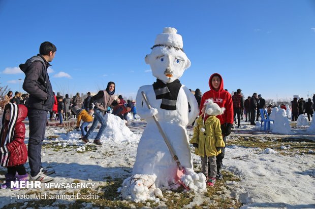 جشنواره آدم برفی در اردبیل