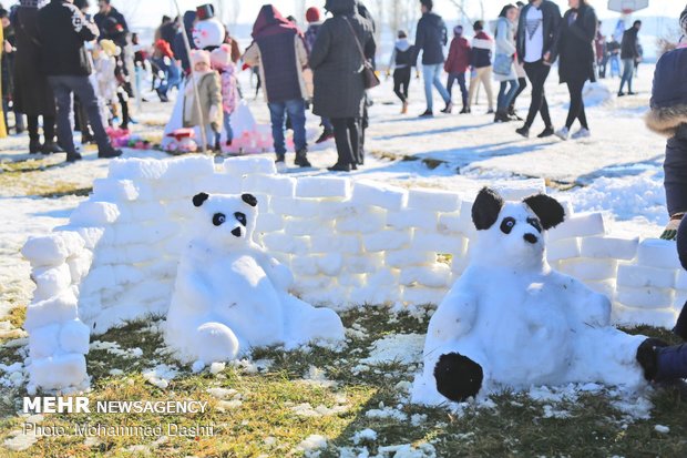 مهرجان رجل الثلج بأردبيل الواقعة شمال غربي ايران