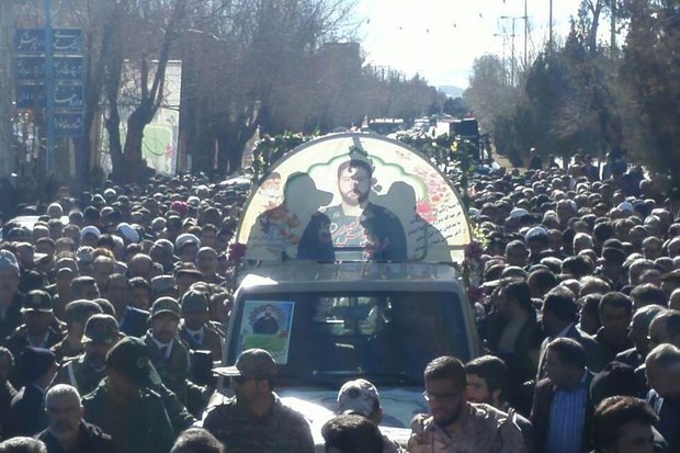 شهید حادثه تروریستی در چهارمحال و بختیاری تشییع شد