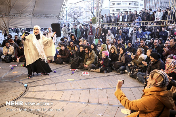 Street performances of 37th Fajr Theater Festival